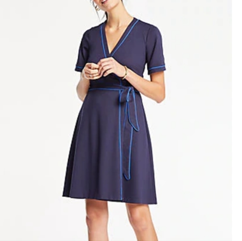 Ann Taylor V Neck Wrap Dress